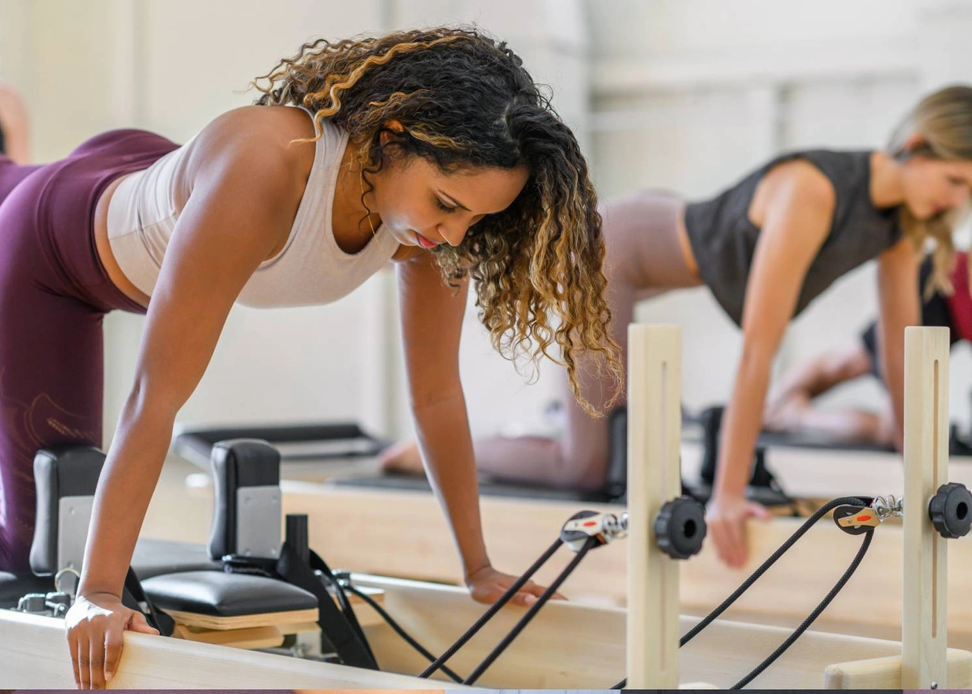 Woman doing pilates